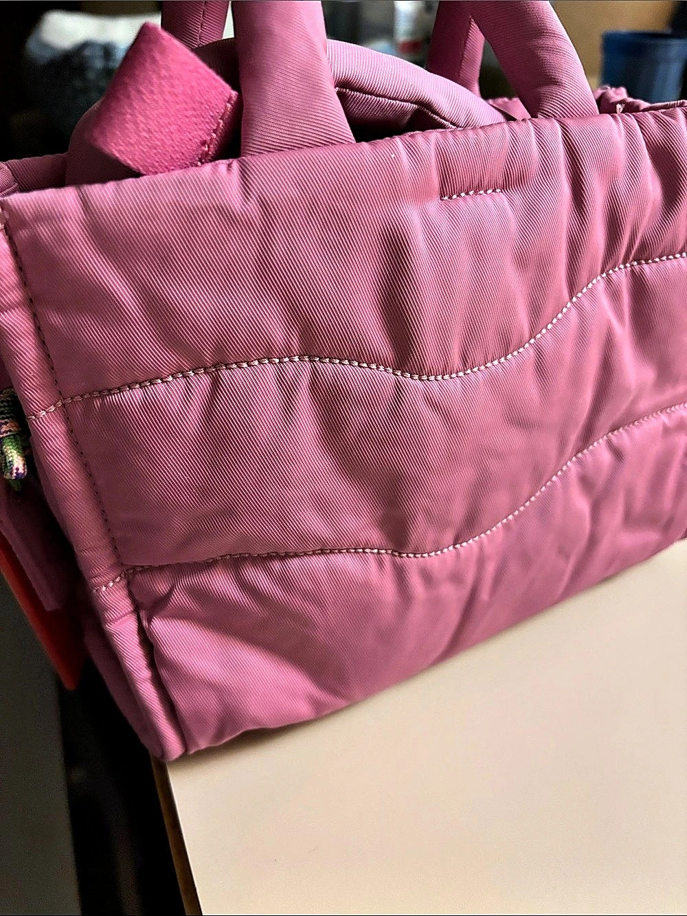 Coachtopia Quilted Pink Small Tote - Picture 12 of 12